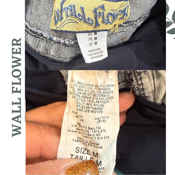 🛍️3/$40 Wall Flower Flare Maternity Jeans – Size Medium - Picture 7 of 7